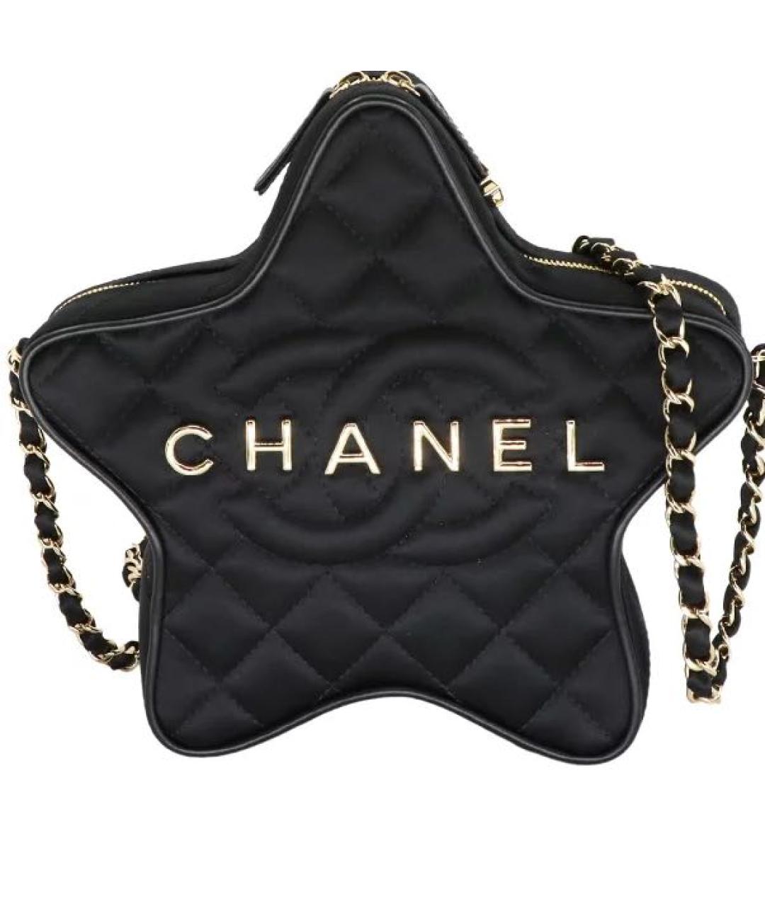 CHANEL Черная кожаная сумка через плечо, фото 8