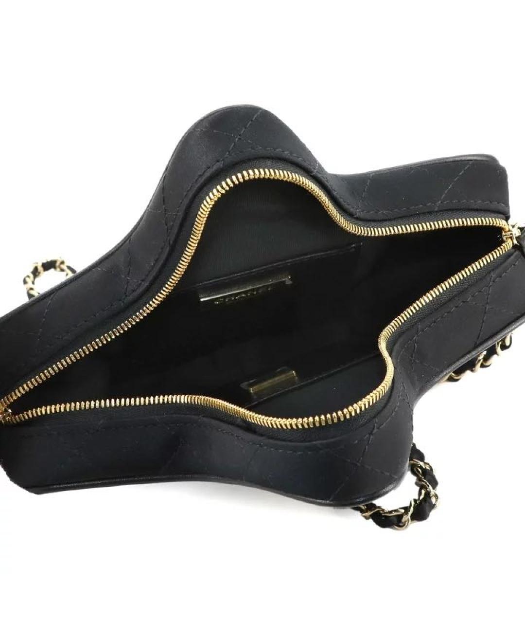 CHANEL Черная кожаная сумка через плечо, фото 6