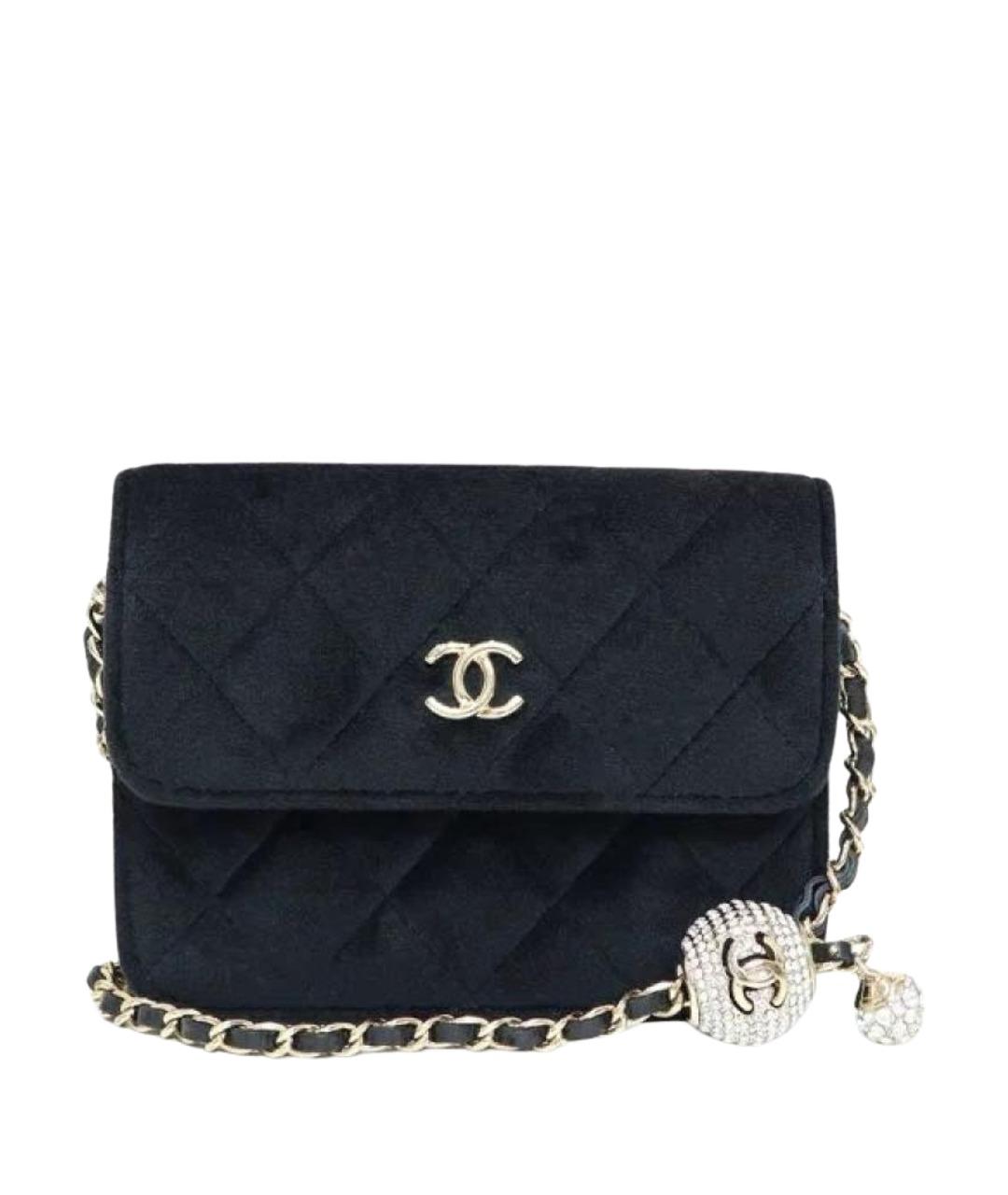 CHANEL Черная кожаная сумка через плечо, фото 1