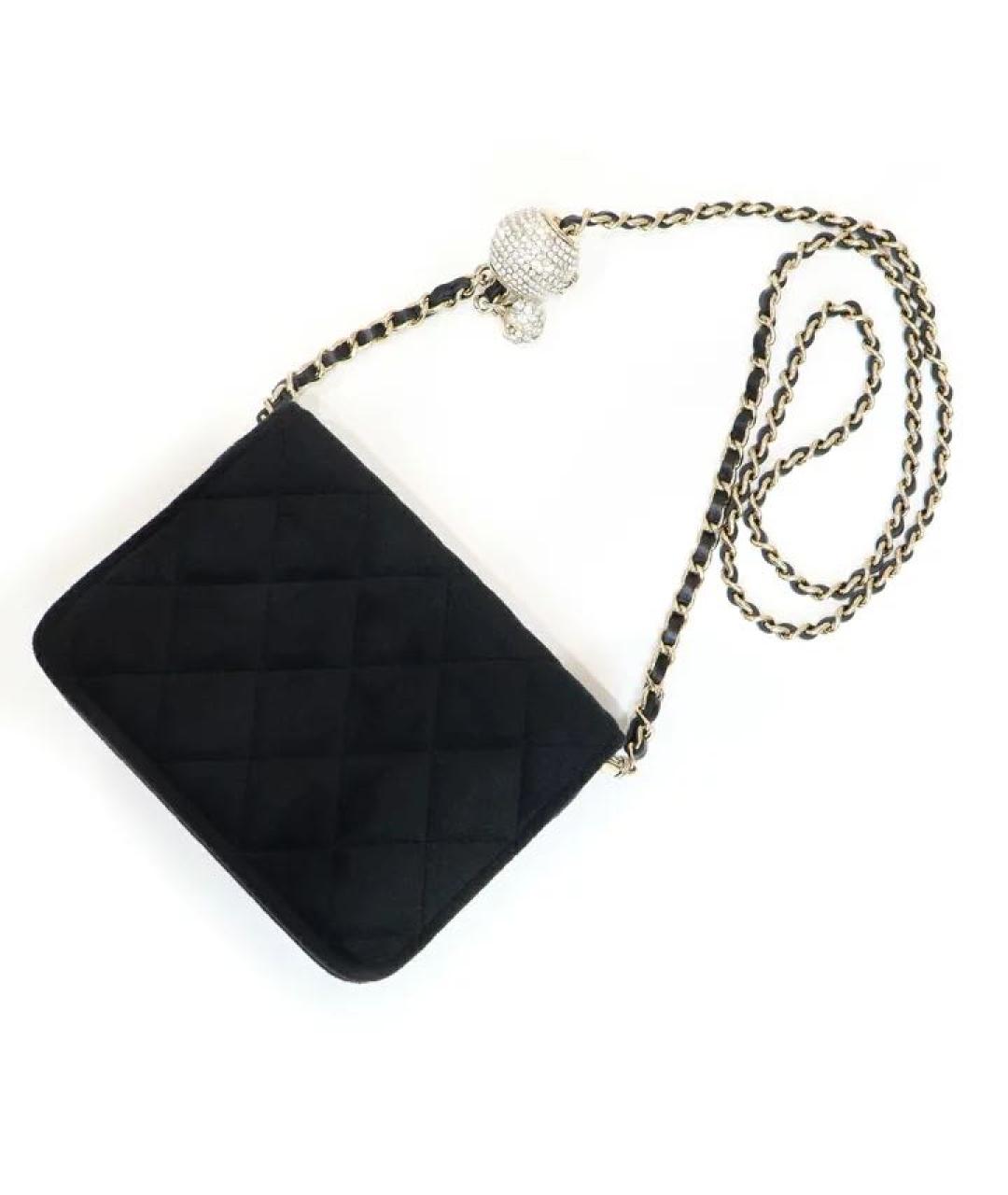 CHANEL Черная кожаная сумка через плечо, фото 6