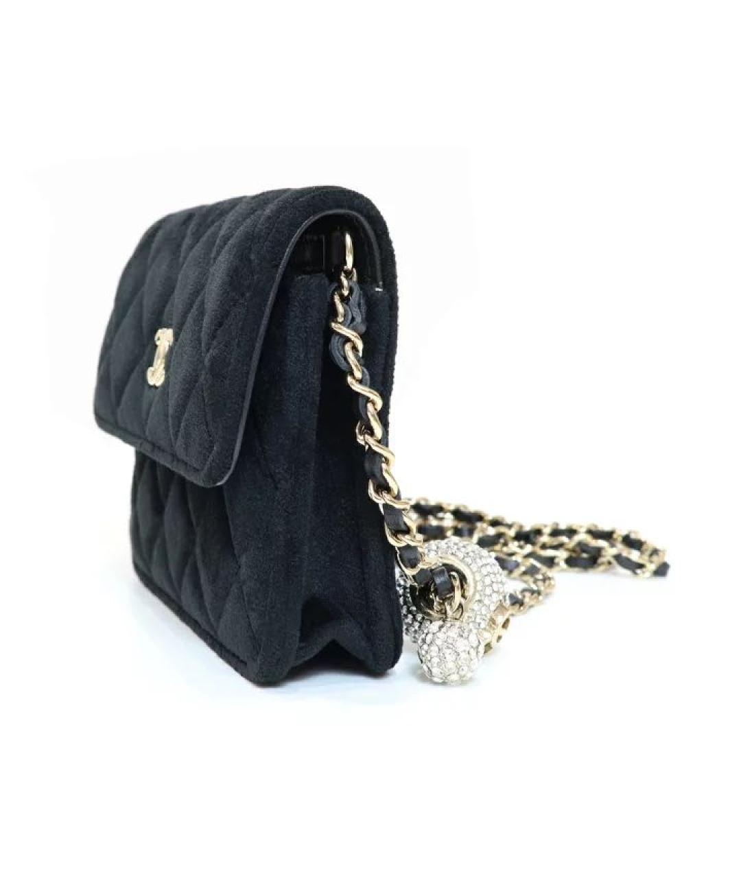 CHANEL Черная кожаная сумка через плечо, фото 5