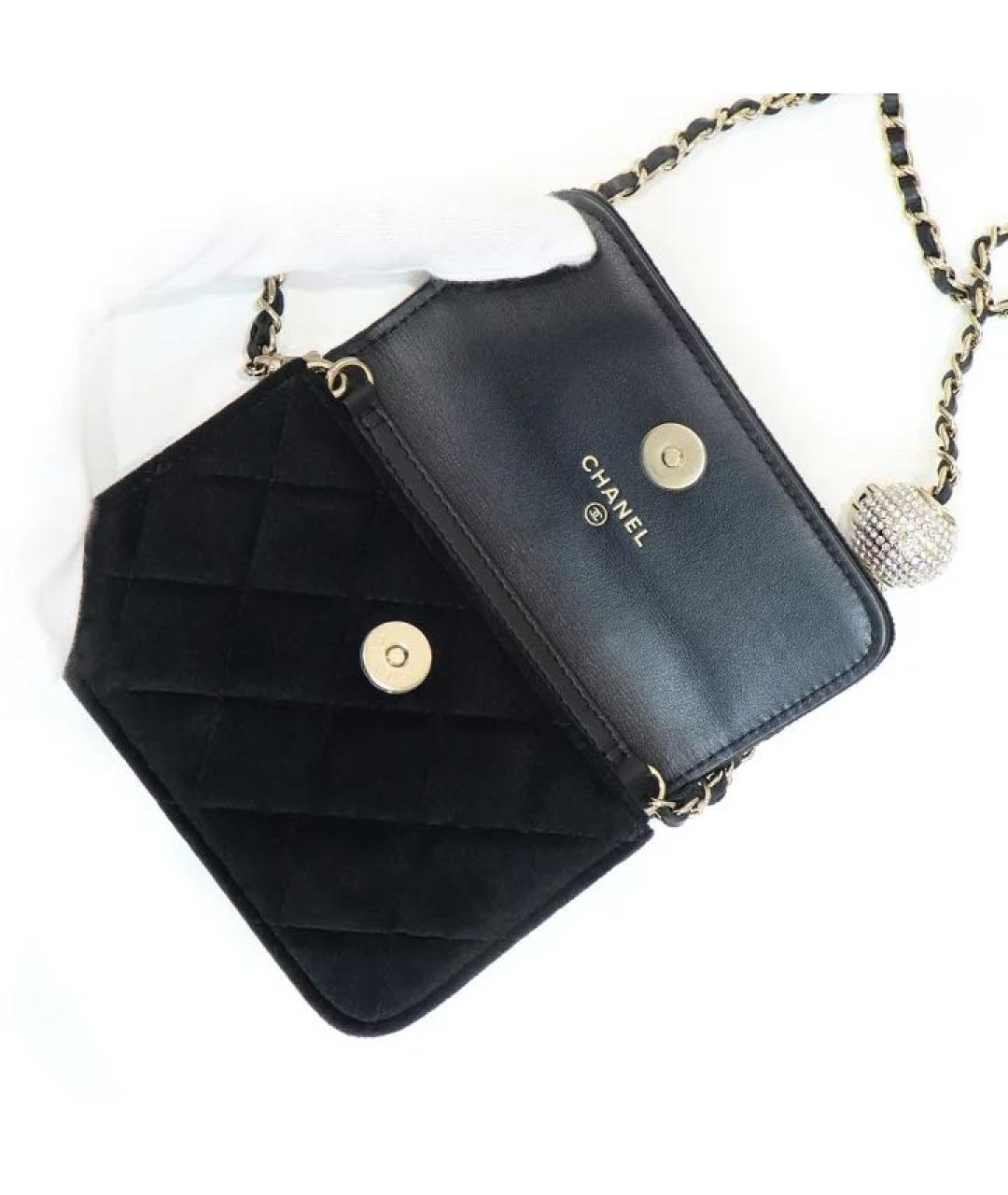 CHANEL Черная кожаная сумка через плечо, фото 2