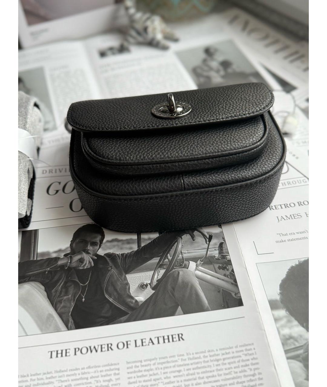 MARC JACOBS Черная кожаная сумка через плечо, фото 2