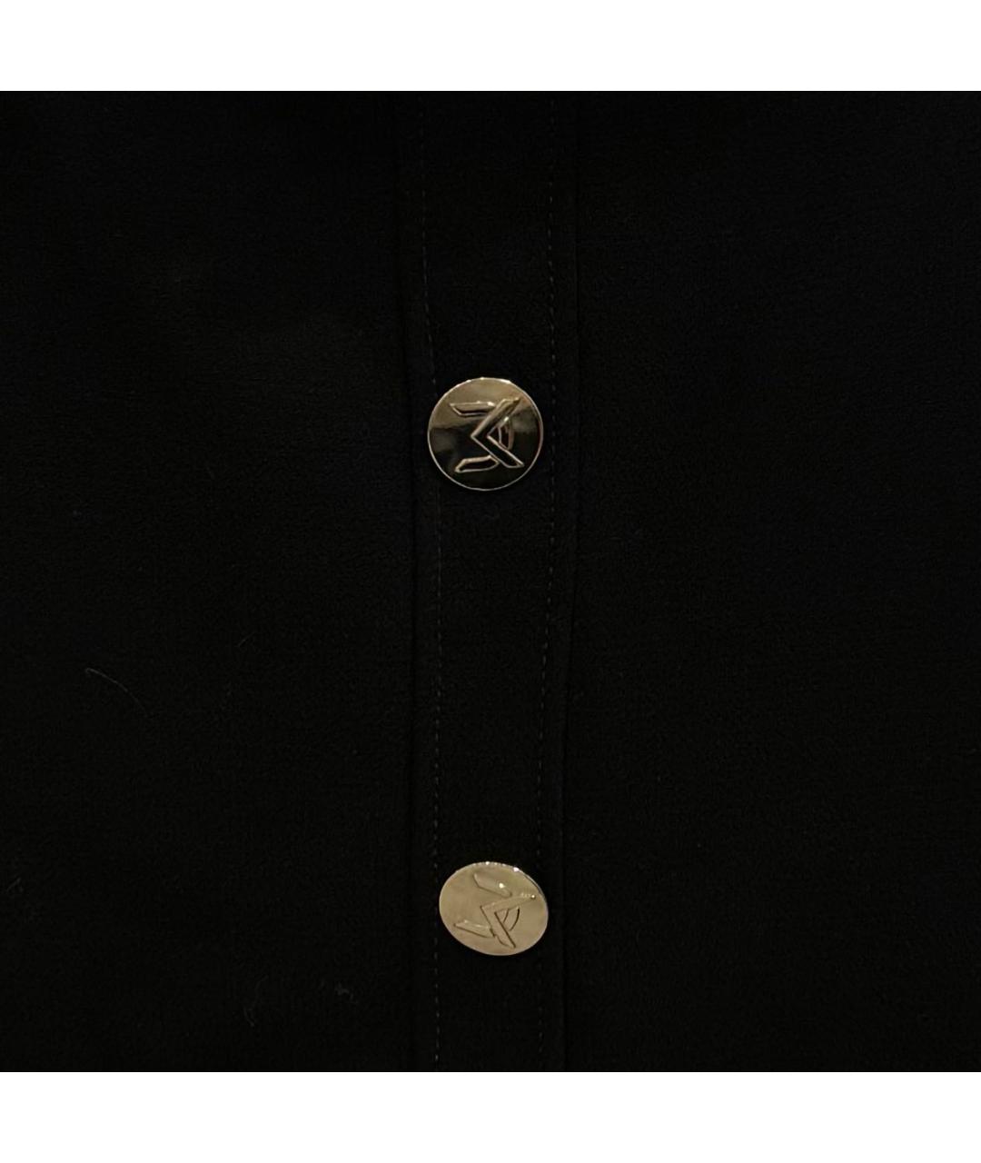 DAVID KOMA Черное шерстяное платье, фото 4