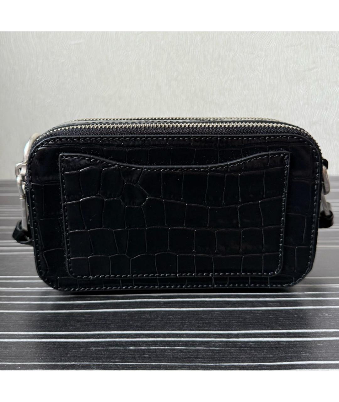 MARC JACOBS Черная кожаная сумка через плечо, фото 3