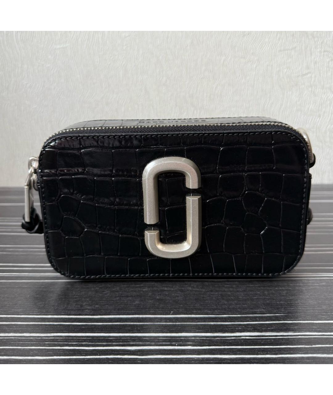 MARC JACOBS Черная кожаная сумка через плечо, фото 8