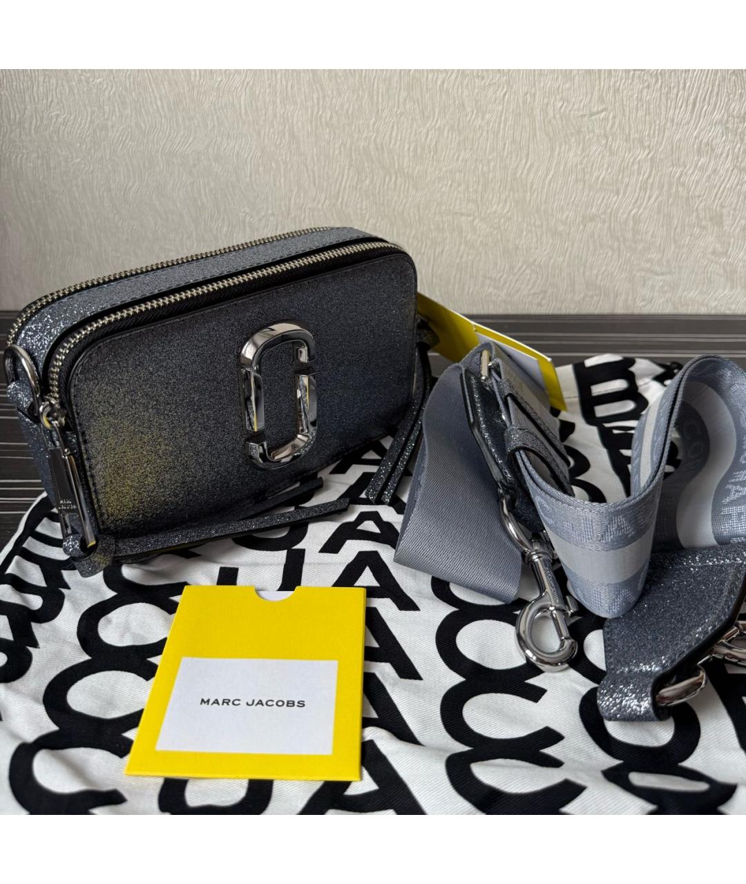 MARC JACOBS Серебряная сумка через плечо, фото 4