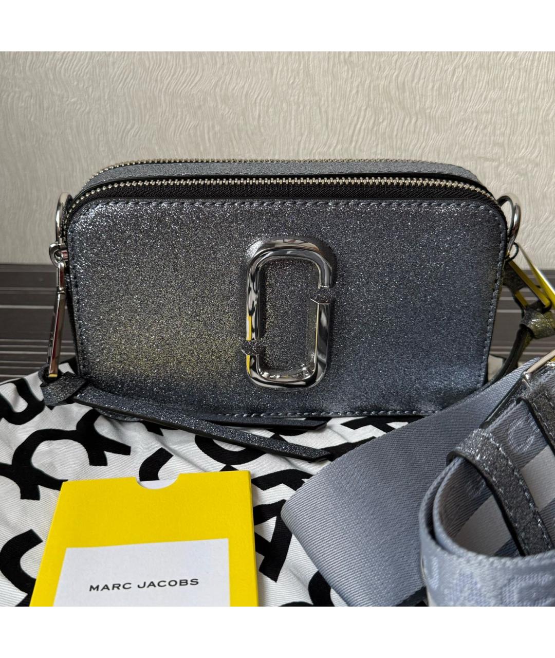 MARC JACOBS Серебряная сумка через плечо, фото 5