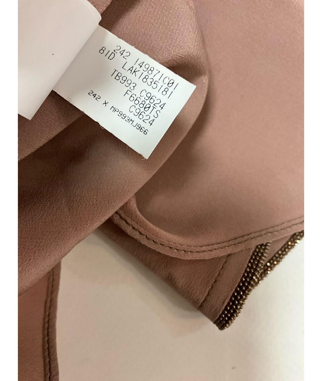 BRUNELLO CUCINELLI Розовая шелковая рубашка, фото 6