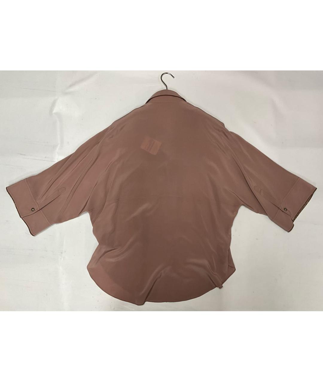 BRUNELLO CUCINELLI Розовая шелковая рубашка, фото 2