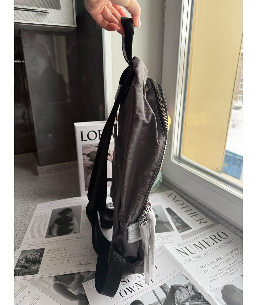 MARC JACOBS Серый синтетический рюкзак, фото 2