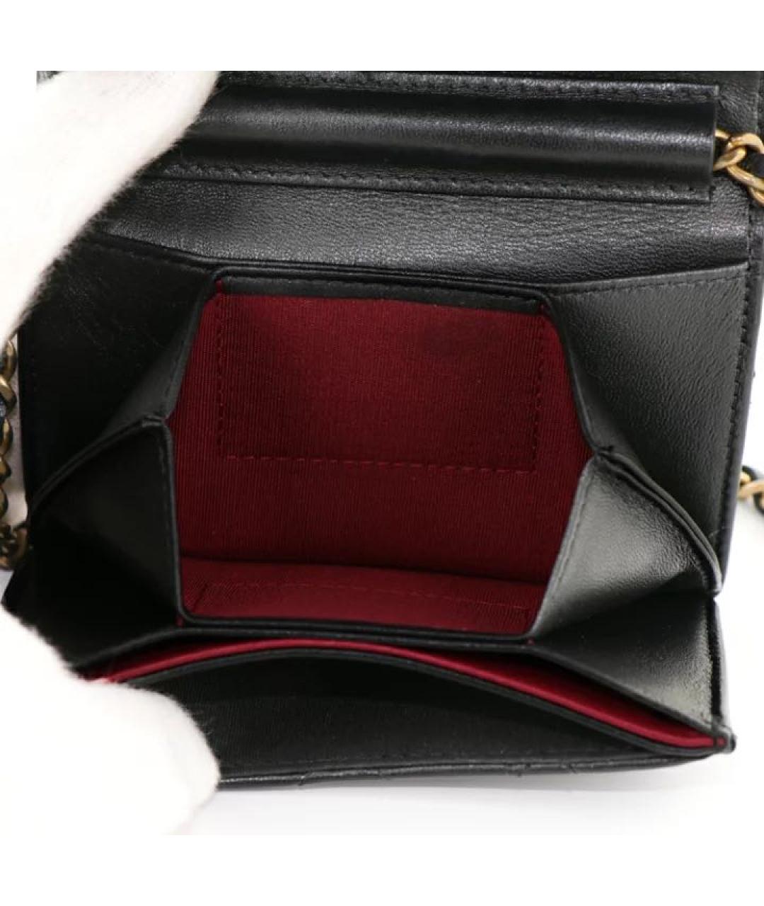 CHANEL Черная кожаная сумка через плечо, фото 7