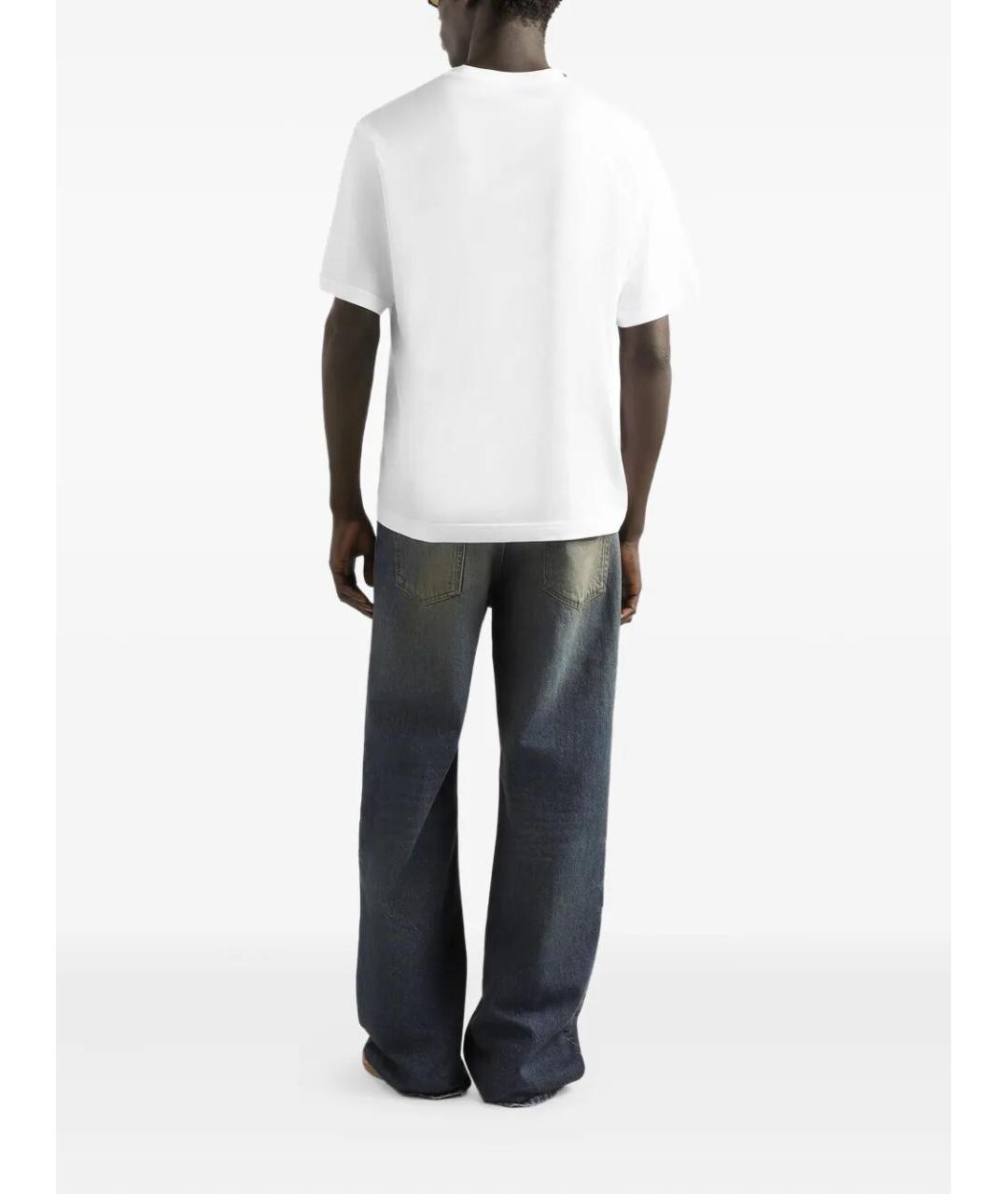 DOLCE&GABBANA Белая хлопковая футболка, фото 5