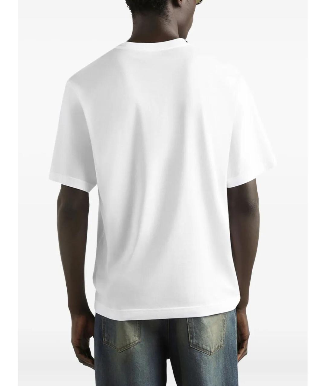 DOLCE&GABBANA Белая хлопковая футболка, фото 3