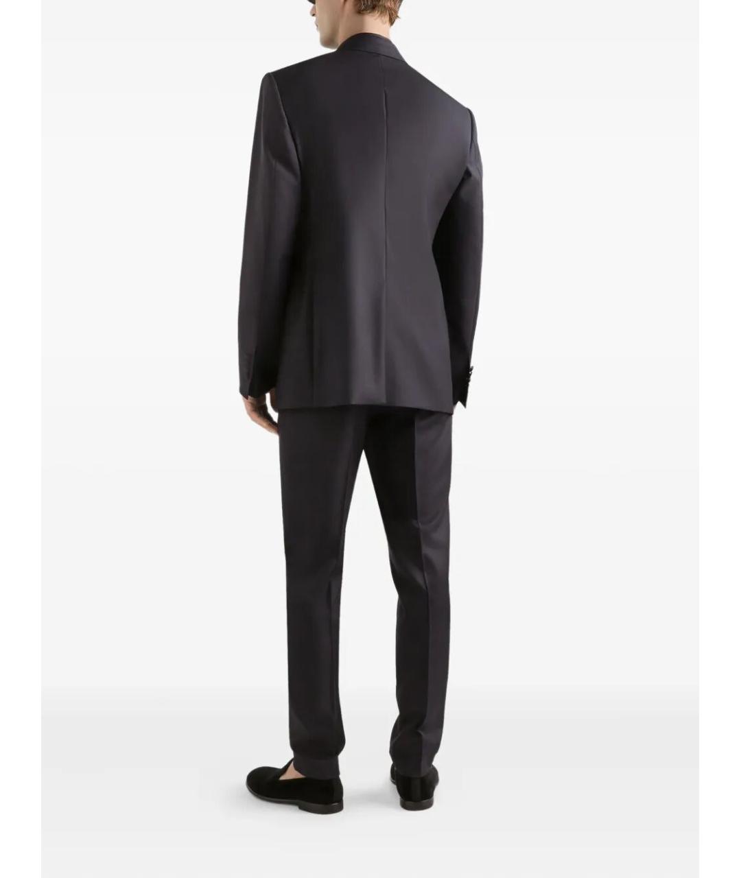 DOLCE&GABBANA Темно-синий шерстяной пиджак, фото 3