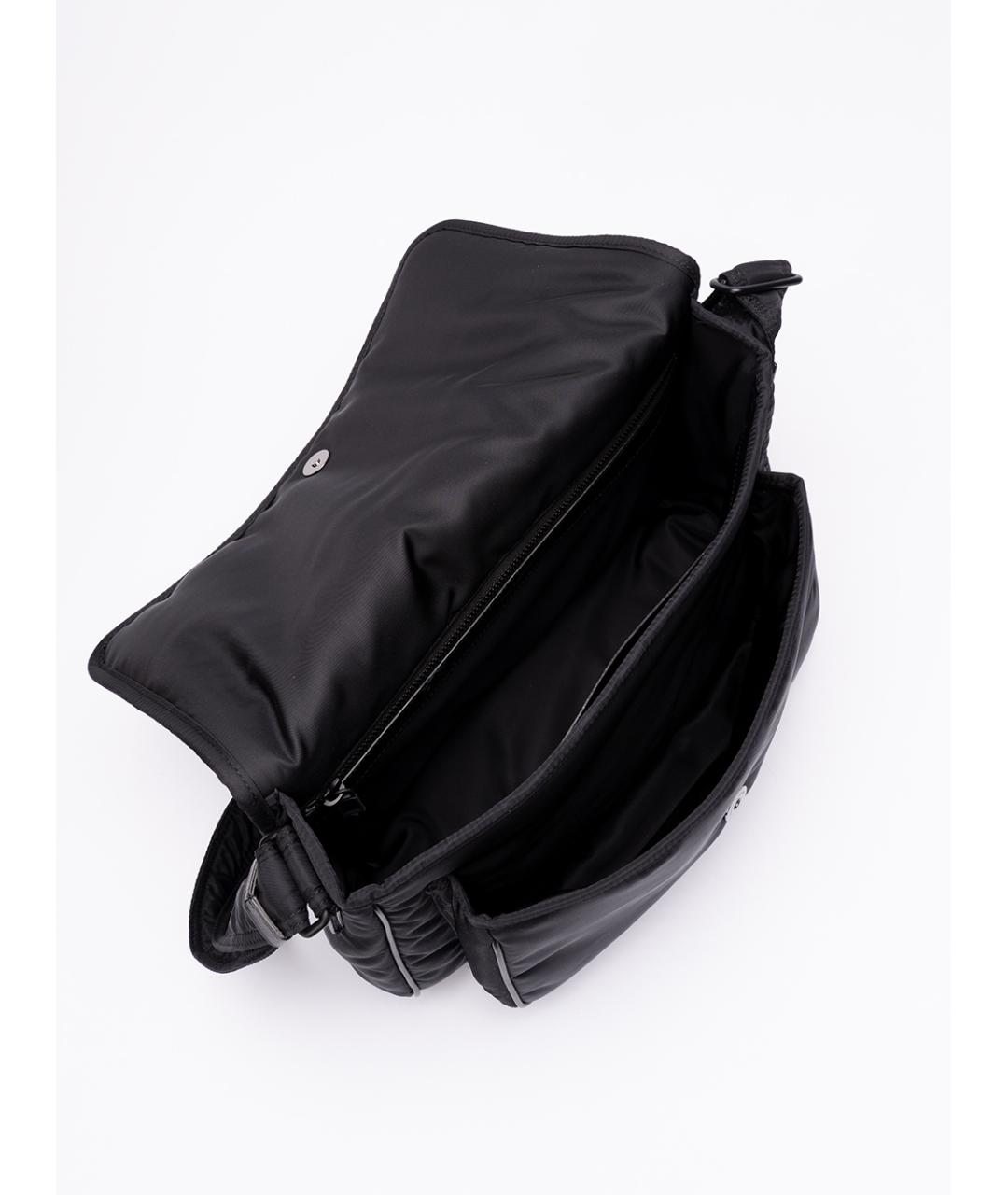 SAINT LAURENT Черная синтетическая сумка на плечо, фото 6