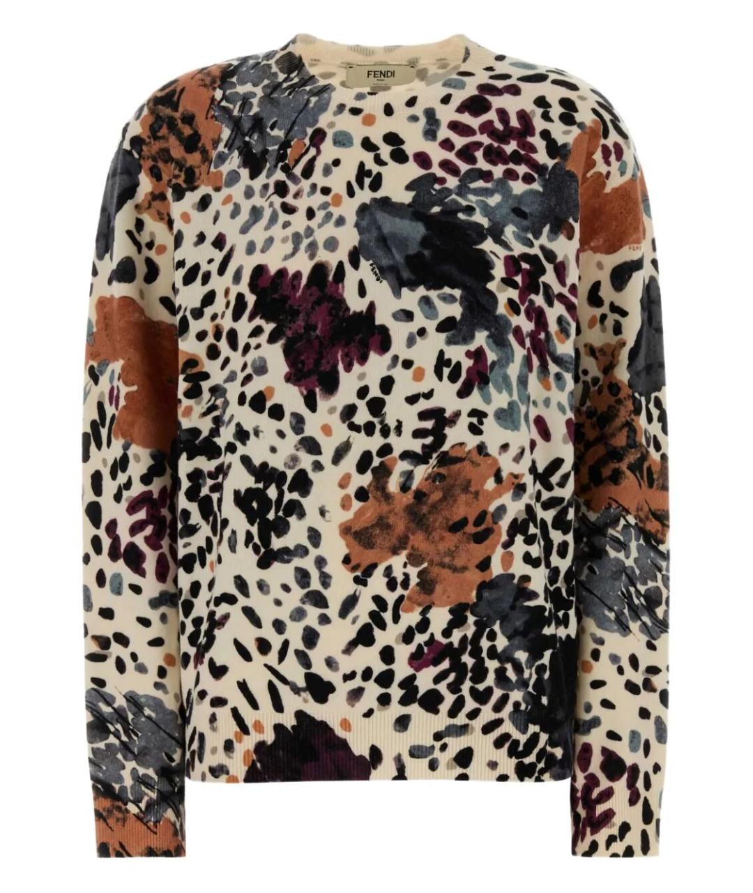 FENDI Мульти шерстяной джемпер / свитер, фото 1