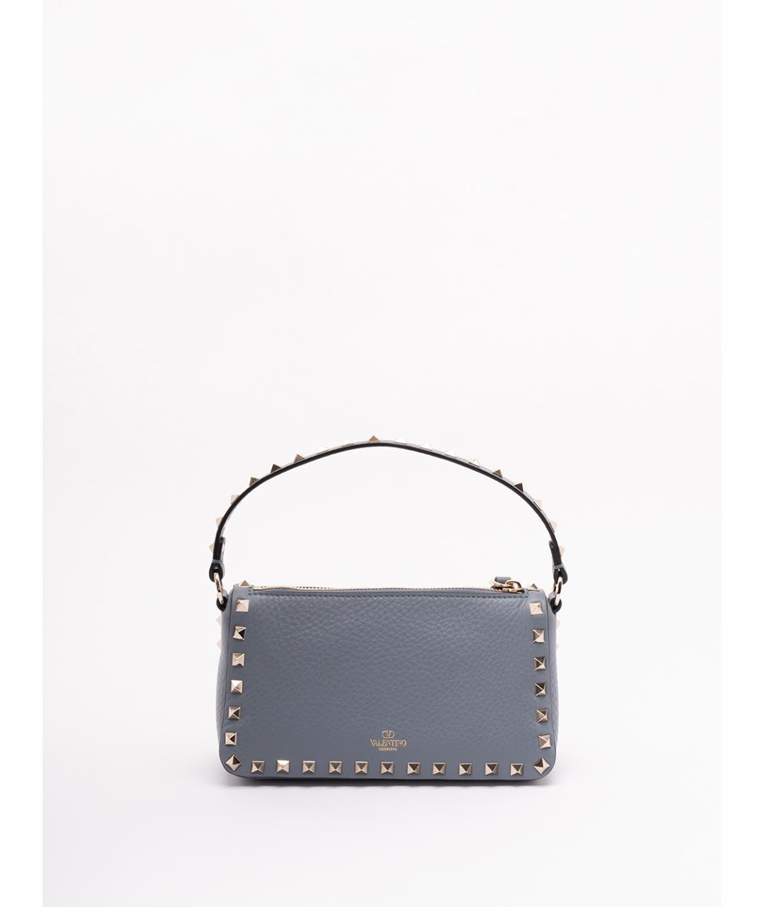 VALENTINO Серая кожаная сумка через плечо, фото 2