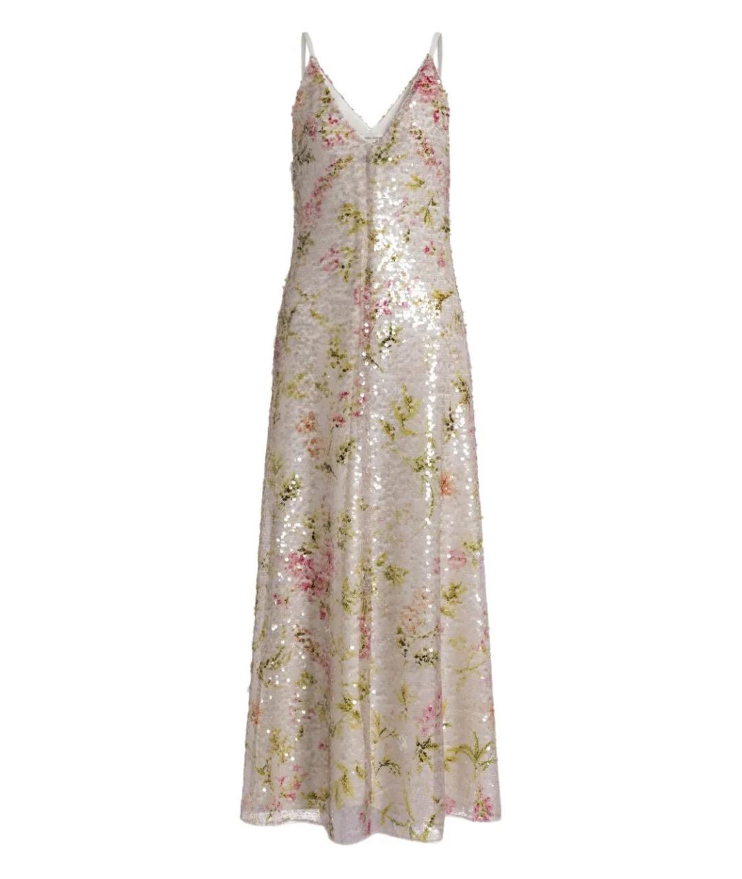 ALBERTA FERRETTI Мульти полиэстеровое вечернее платье, фото 1