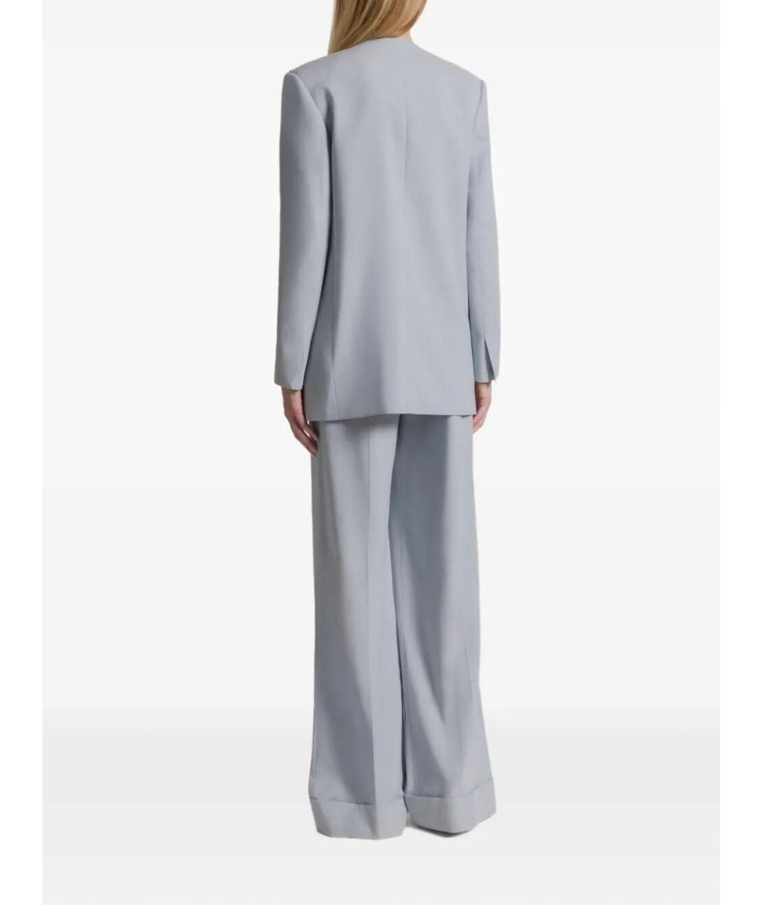 ALBERTA FERRETTI Голубой вискозный жакет/пиджак, фото 4