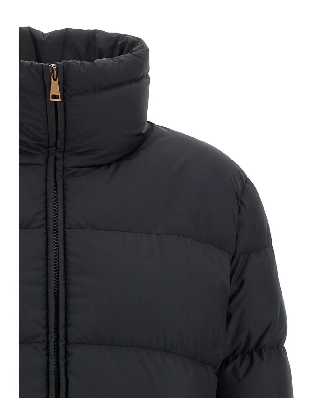 MONCLER Черная полиэстеровая куртка, фото 4