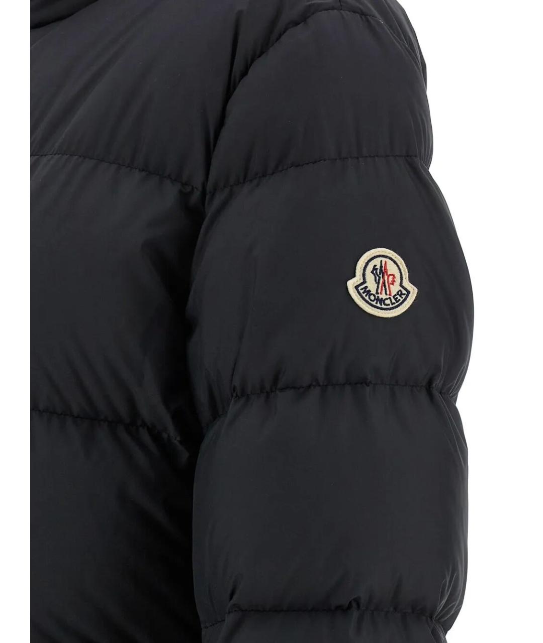 MONCLER Черная полиэстеровая куртка, фото 3