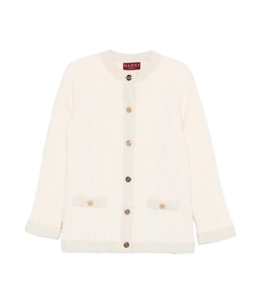 GUCCI Бежевый шерстяной кардиган, фото 1