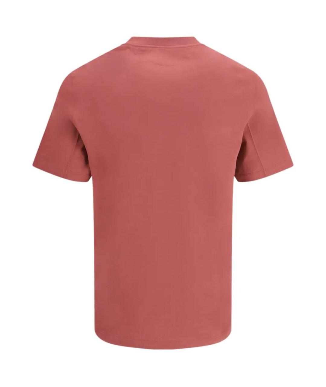 BRUNELLO CUCINELLI Розовая хлопковая футболка, фото 3