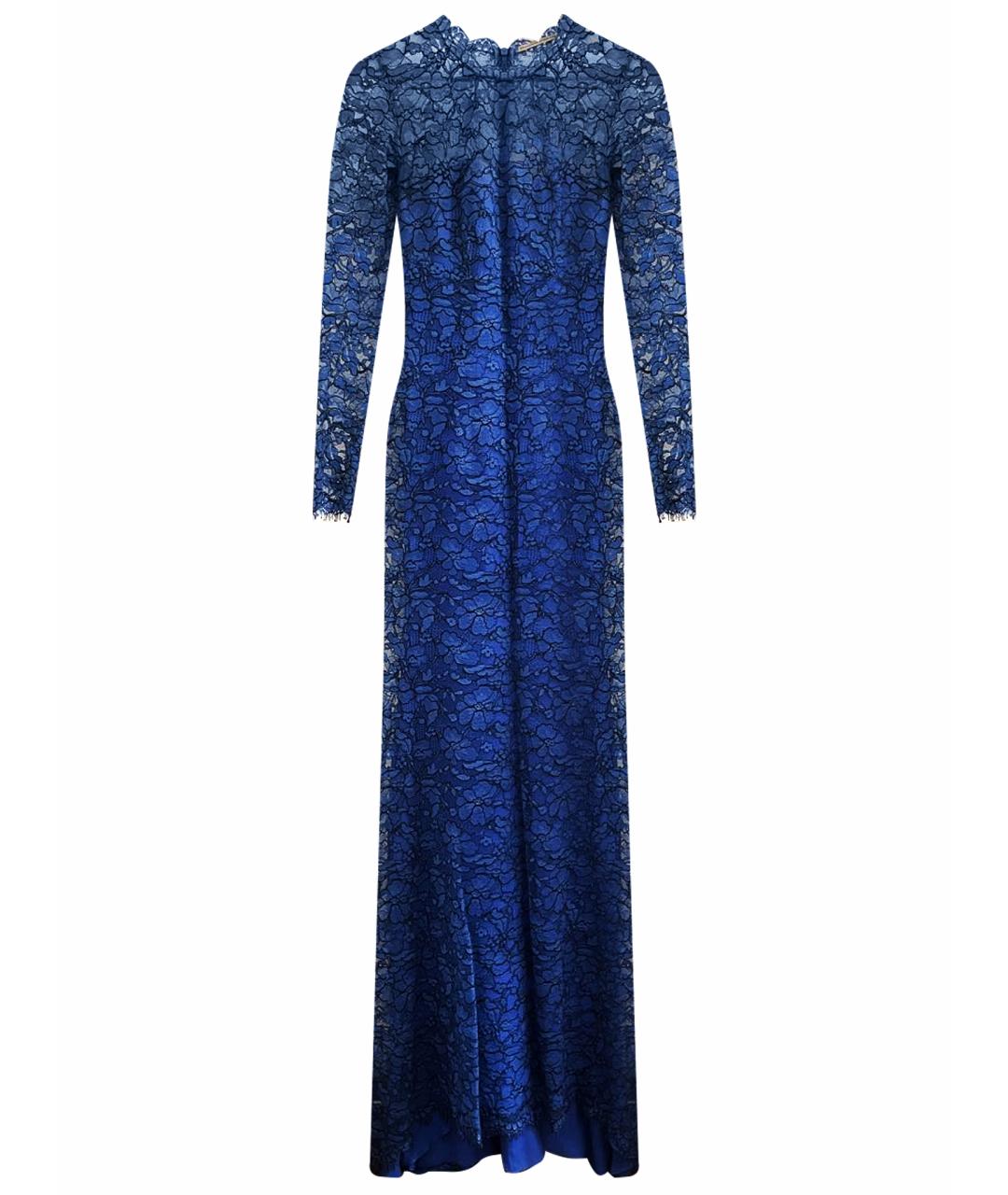 ERMANNO SCERVINO Синее кружевное вечернее платье, фото 1