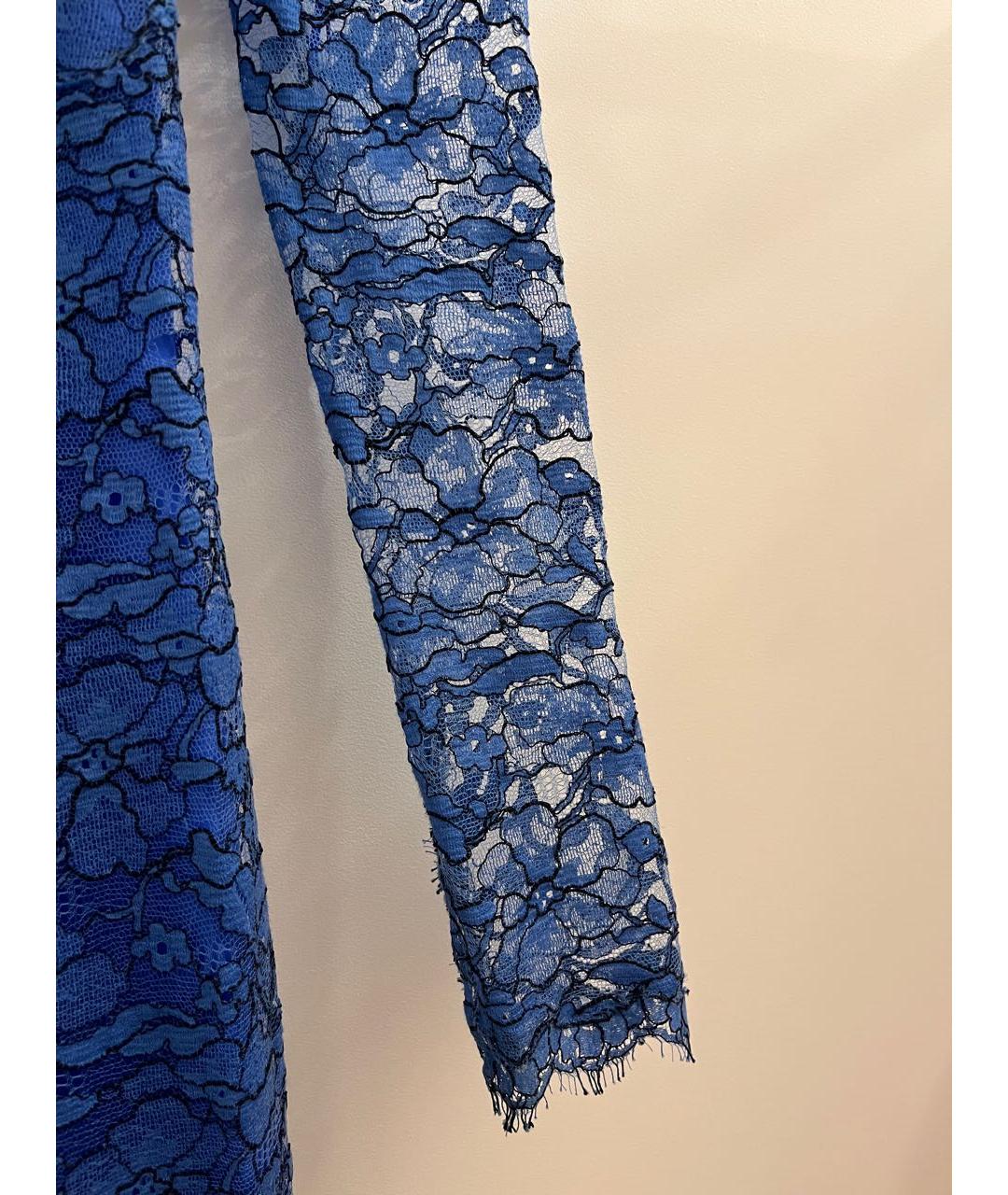 ERMANNO SCERVINO Синее кружевное вечернее платье, фото 5