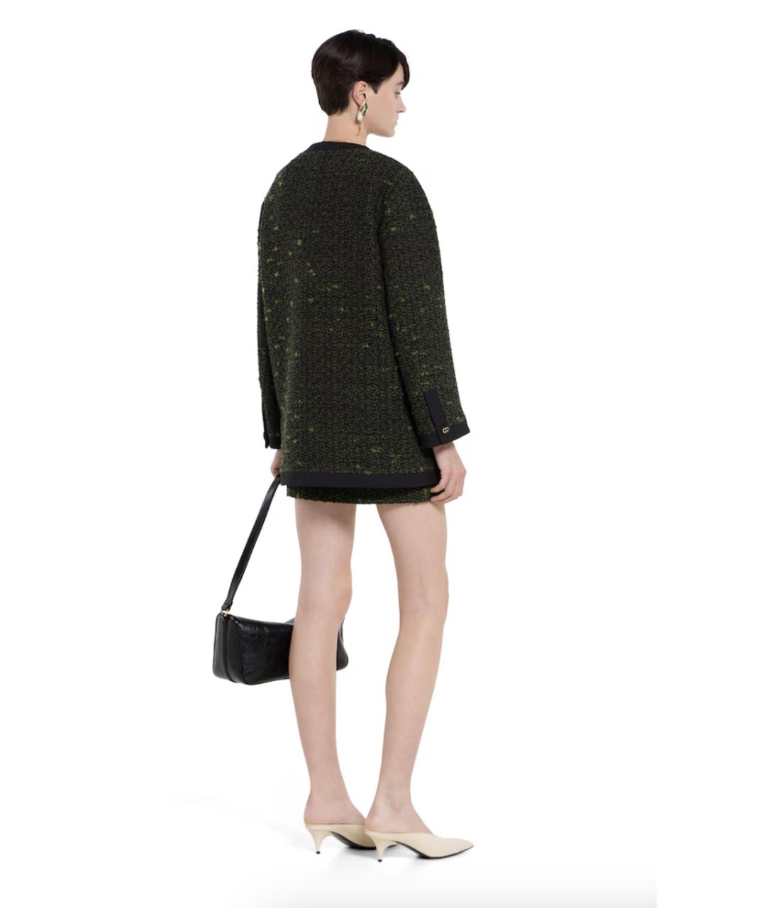 GUCCI Зеленый шерстяной жакет/пиджак, фото 5