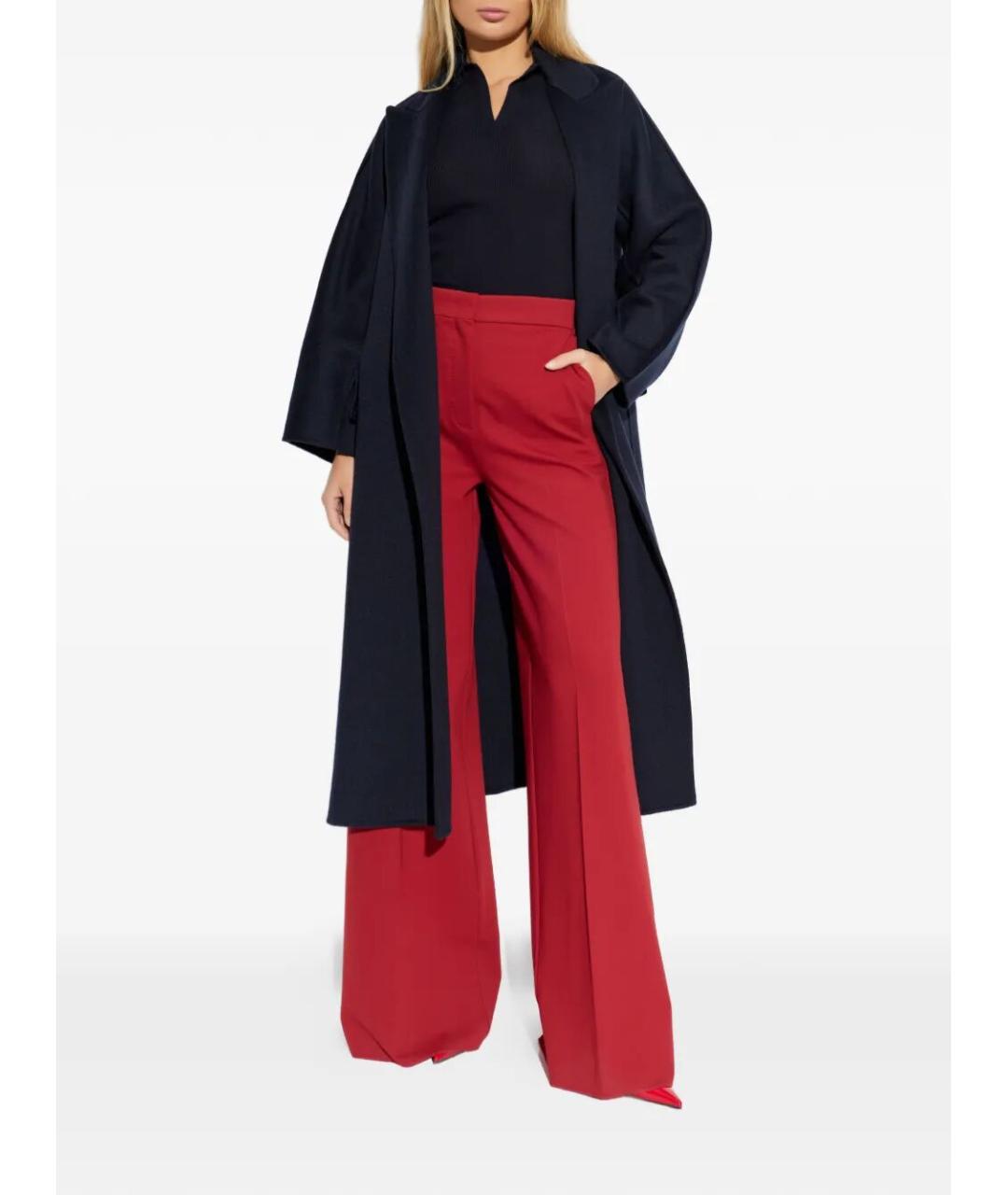 MAX MARA Темно-синее кашемировое пальто, фото 2