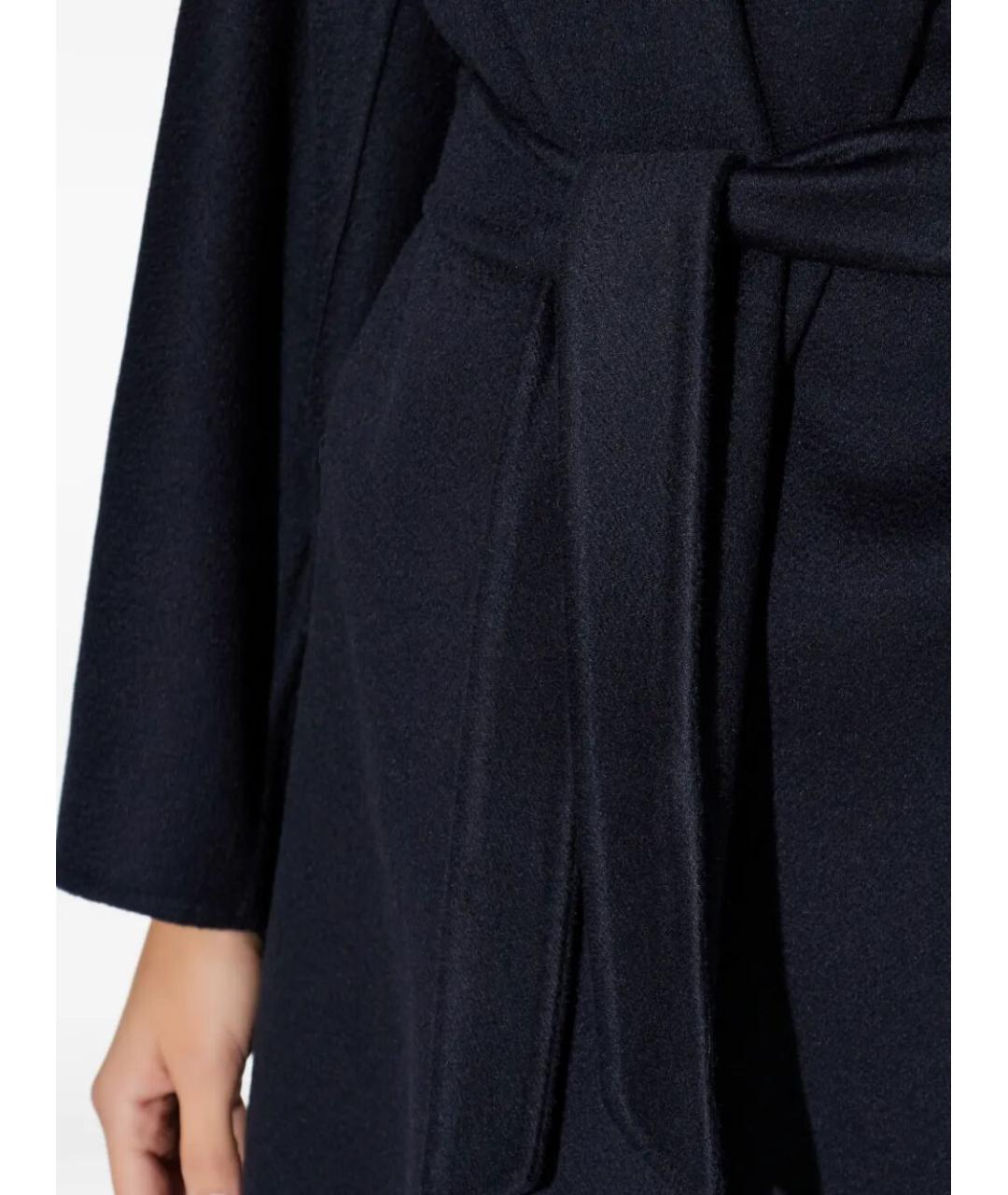 MAX MARA Темно-синее кашемировое пальто, фото 5