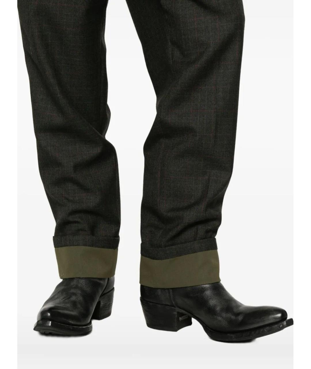 PRADA Зеленые повседневные брюки, фото 4