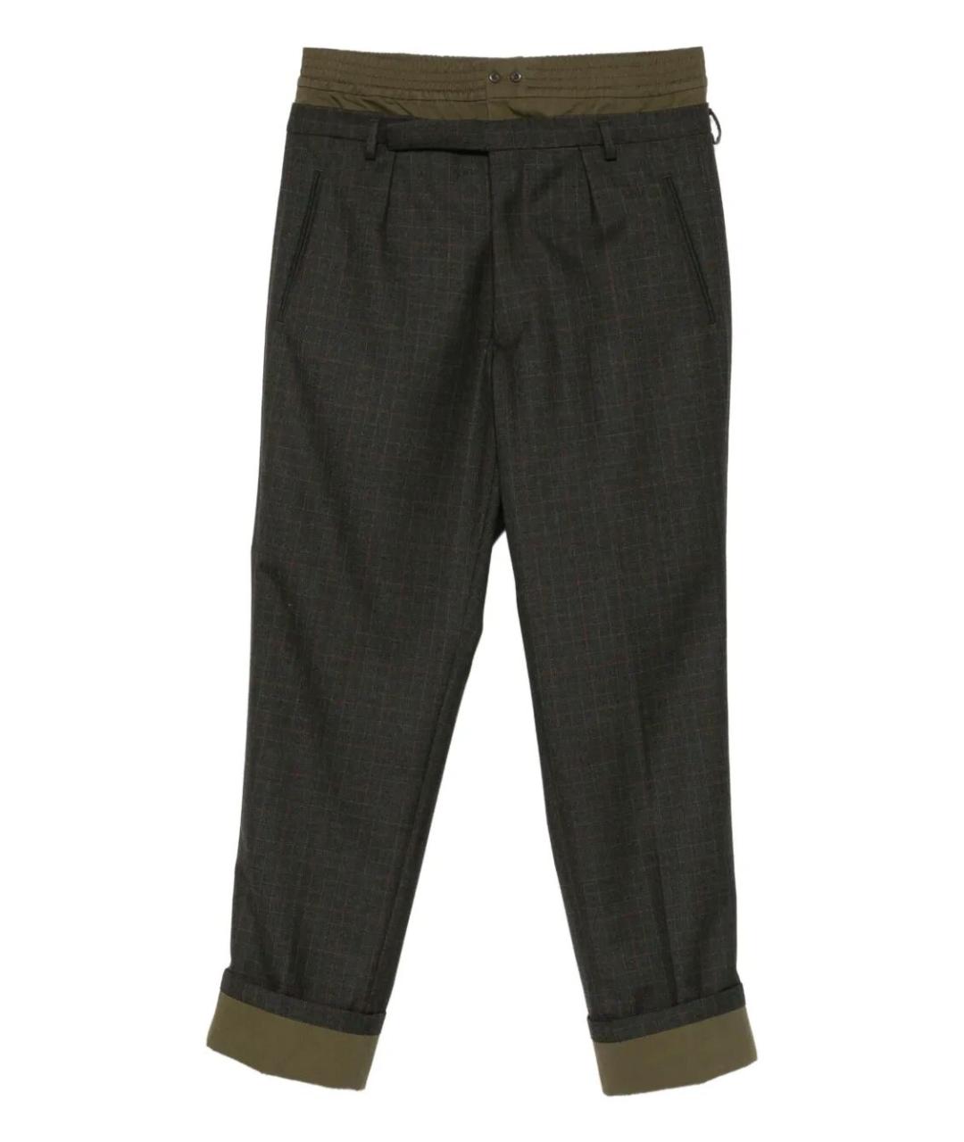 PRADA Зеленые повседневные брюки, фото 1