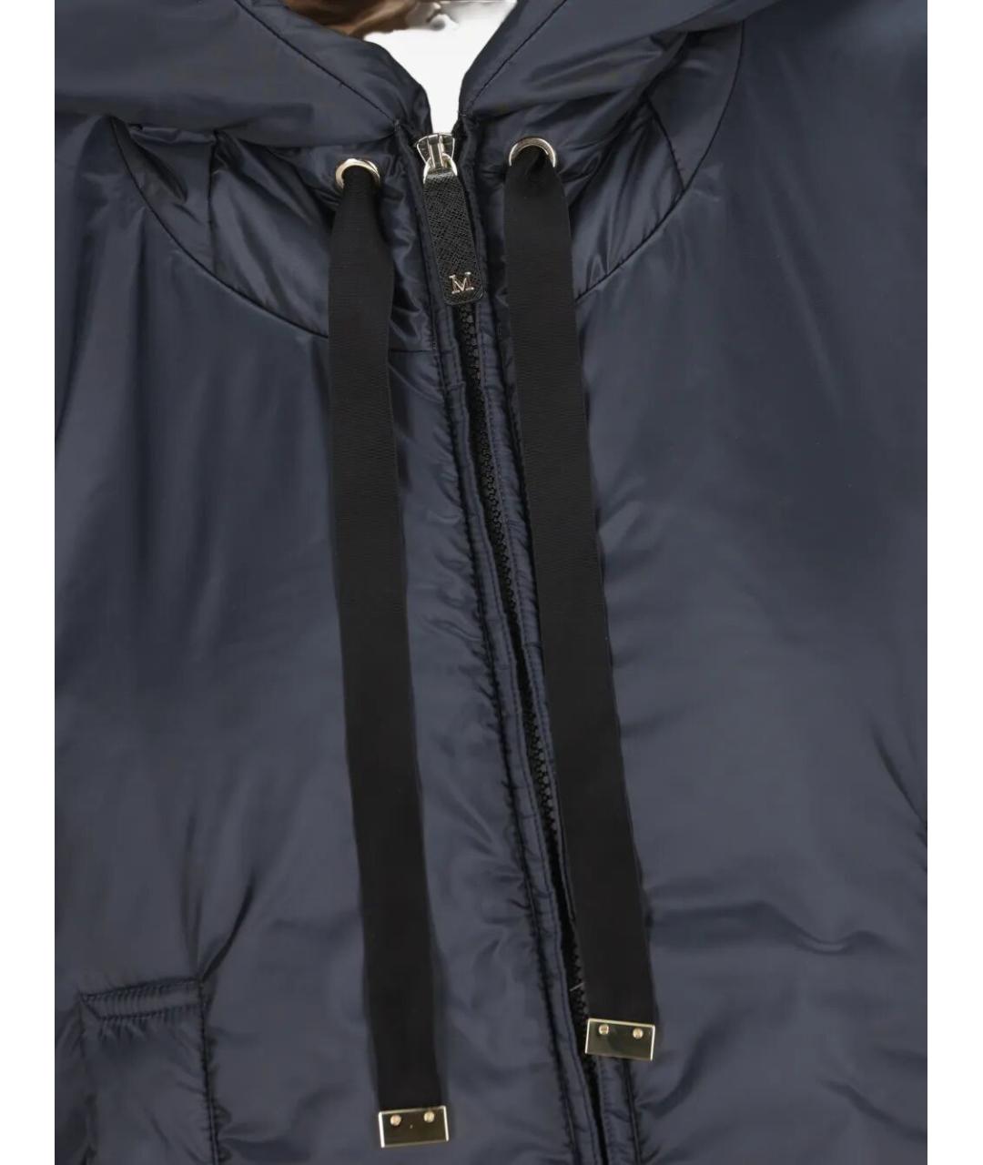 MAX MARA Синий полиэстеровый жилет, фото 3