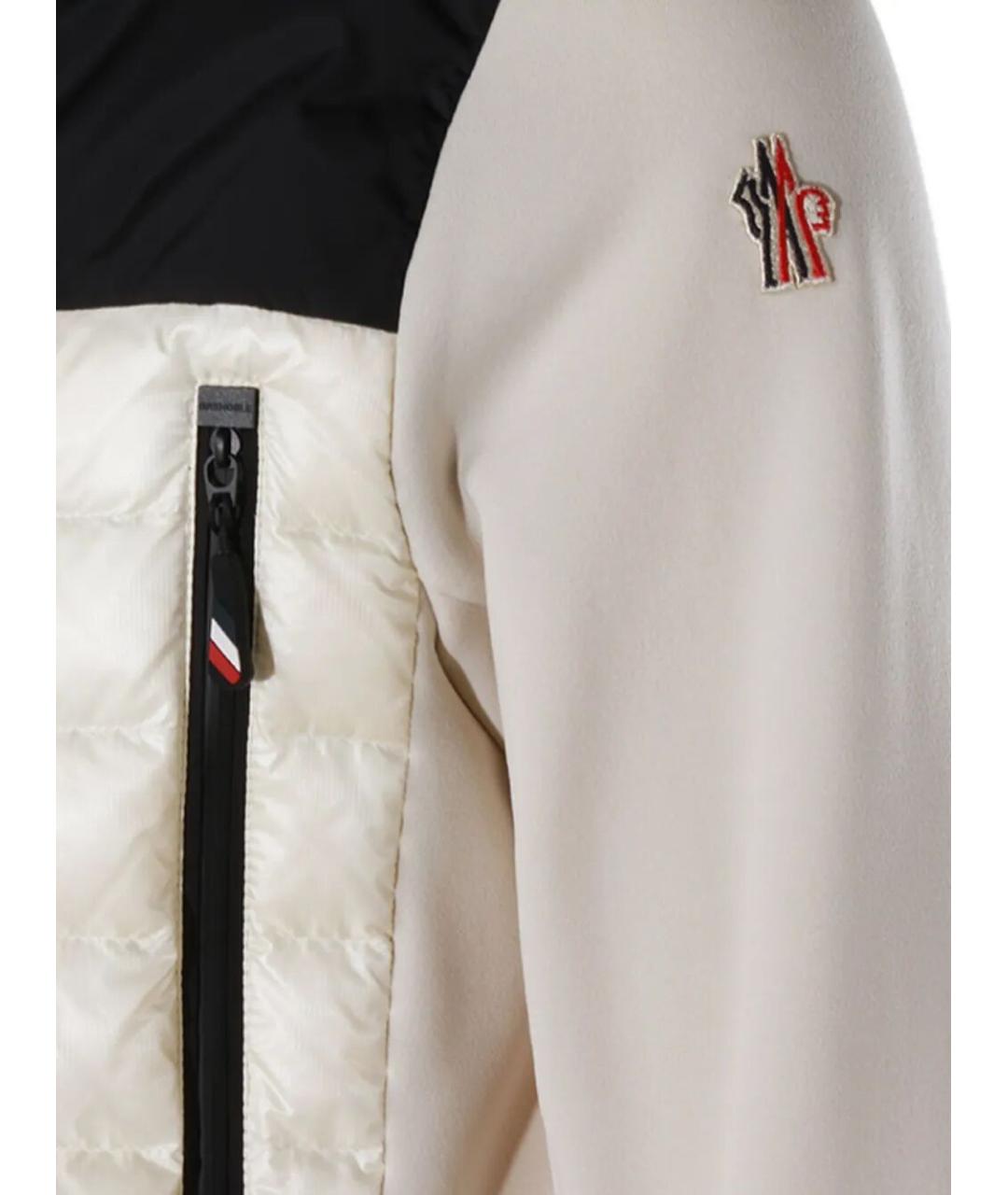 MONCLER GRENOBLE Бежевая полиэстеровая куртка, фото 3