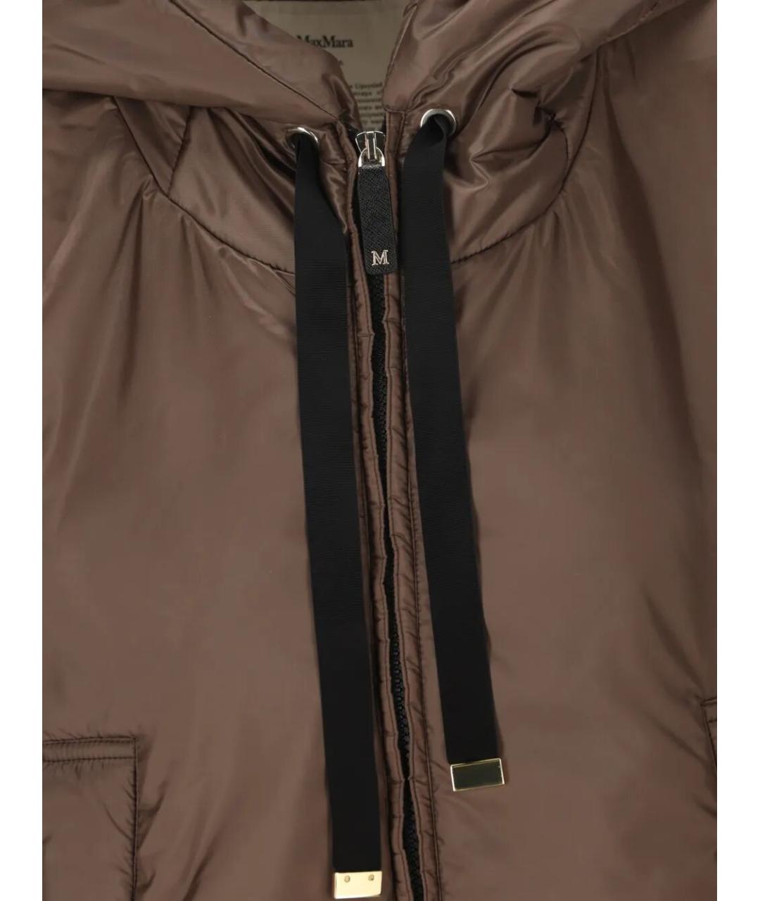 MAX MARA Коричневый полиэстеровый жилет, фото 3