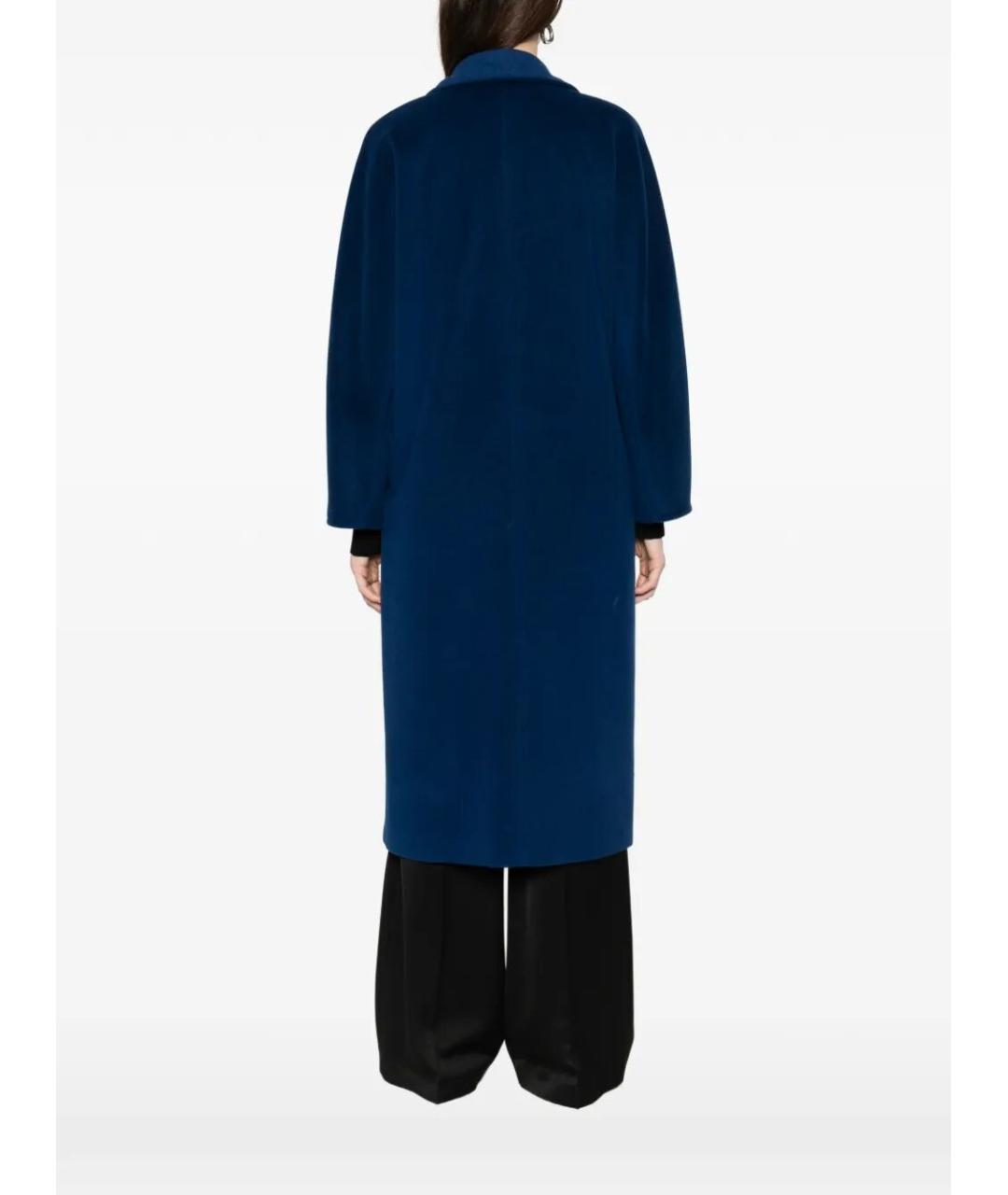 MAX MARA Синее шерстяное пальто, фото 5