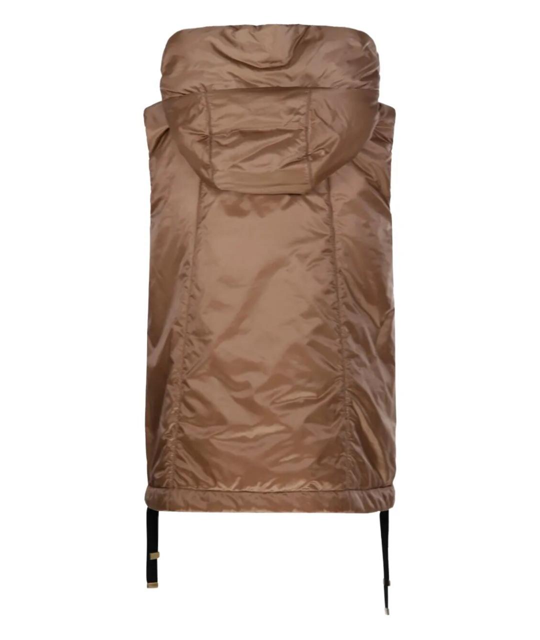 MAX MARA Бежевый полиэстеровый жилет, фото 4