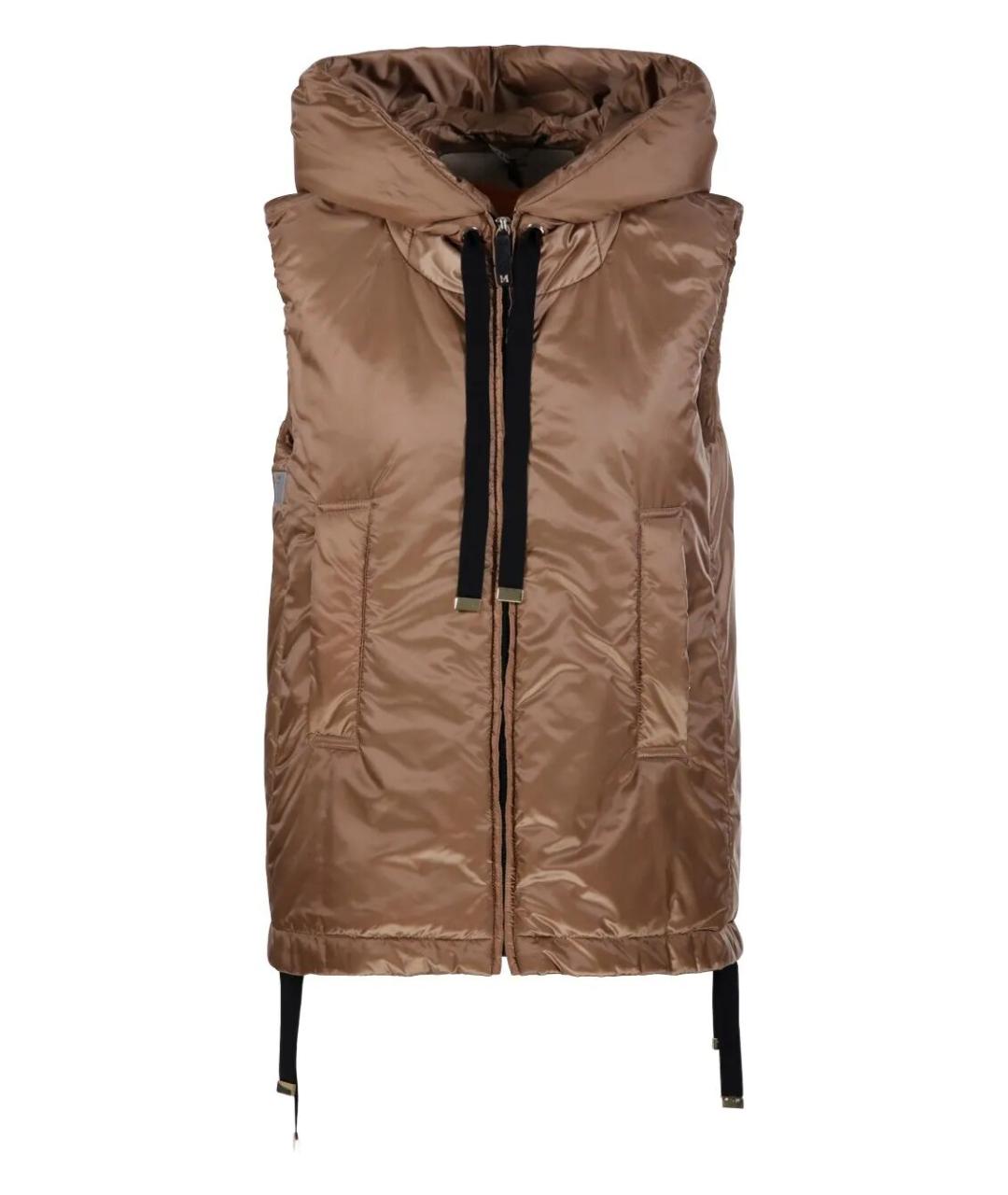 MAX MARA Бежевый полиэстеровый жилет, фото 1