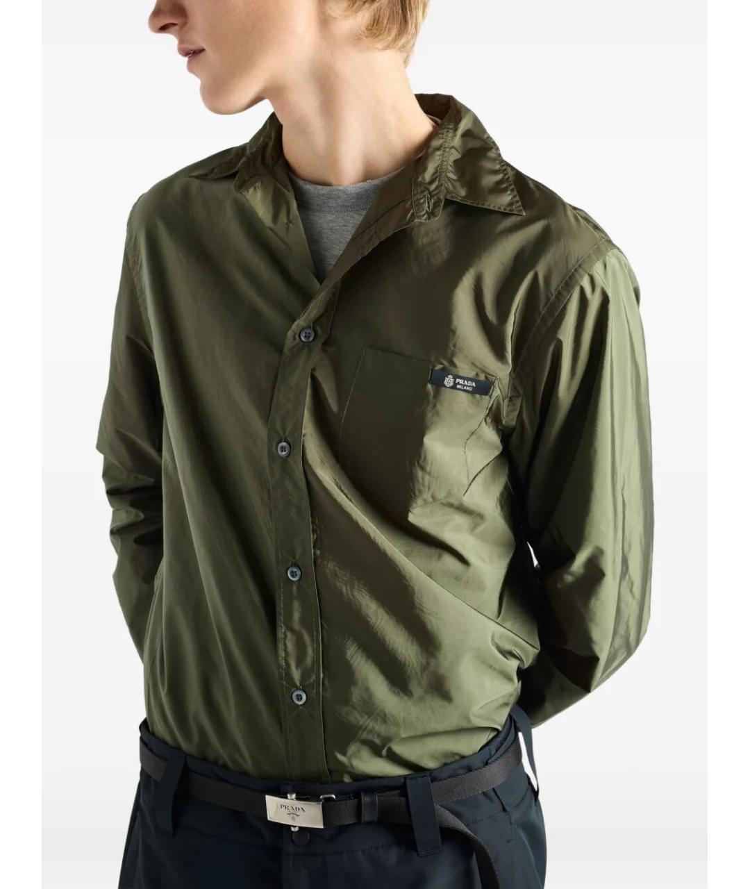 PRADA Зеленая кэжуал рубашка, фото 5