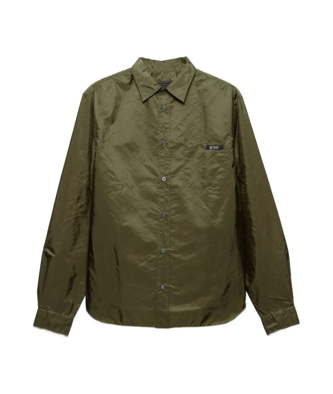 PRADA Зеленая кэжуал рубашка, фото 1