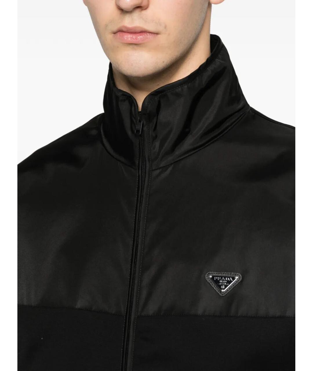 PRADA Черная хлопковая куртка, фото 4