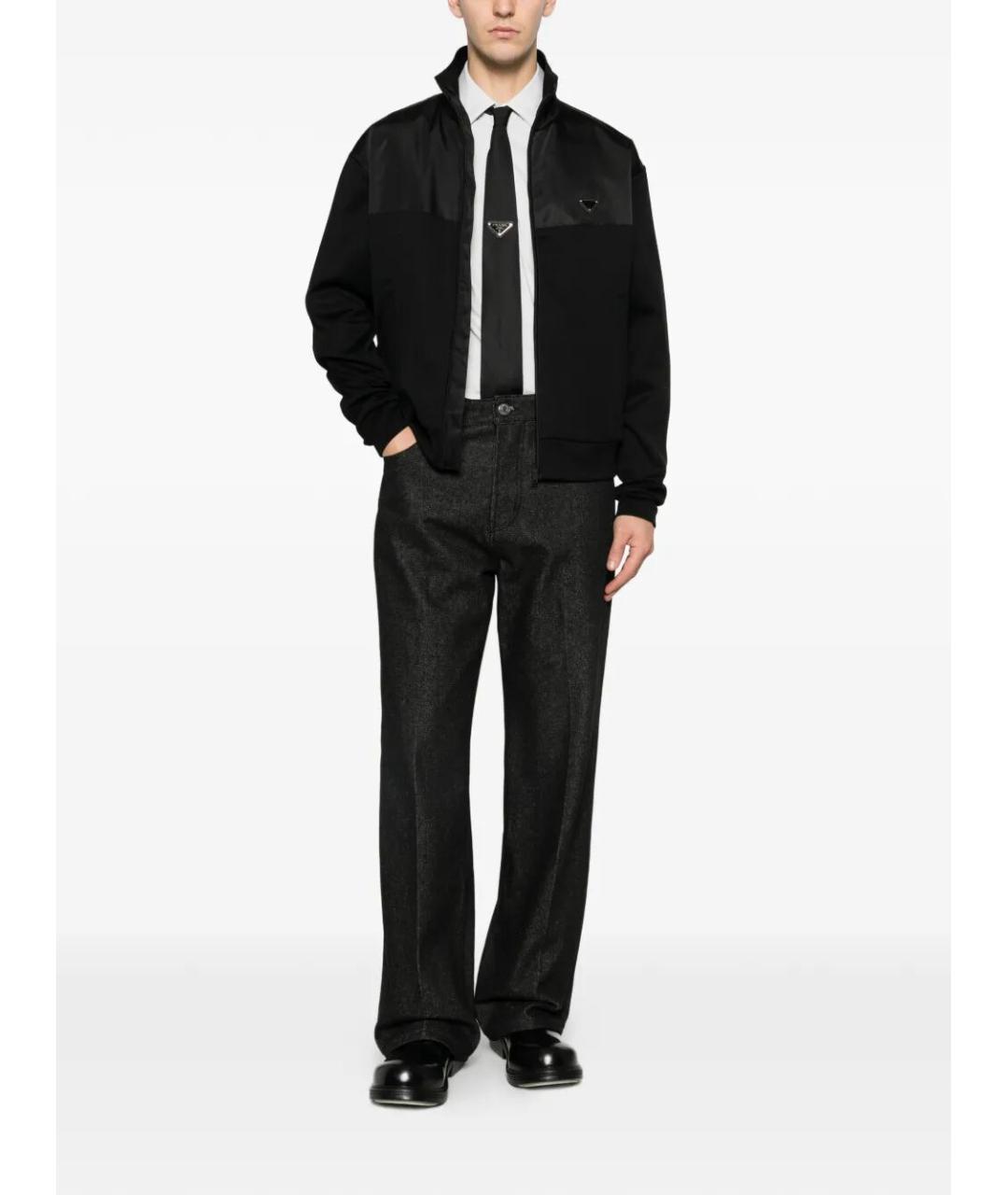 PRADA Черная хлопковая куртка, фото 2