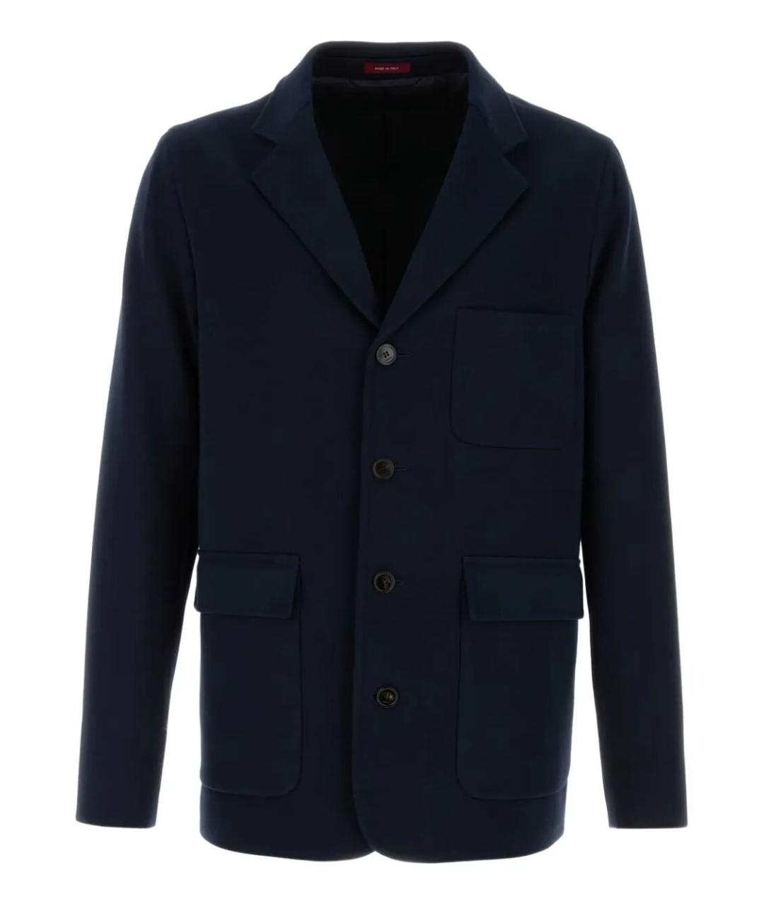 GUCCI Темно-синий хлопковый пиджак, фото 1