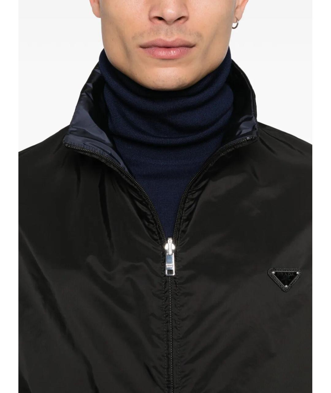 PRADA Черная полиамидовая куртка, фото 4