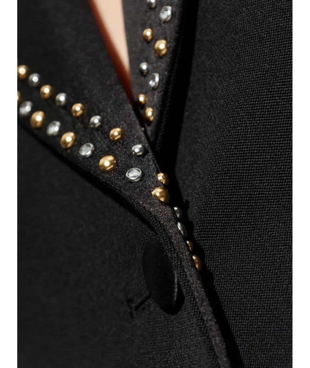 VERSACE Черный шерстяной жакет/пиджак, фото 3