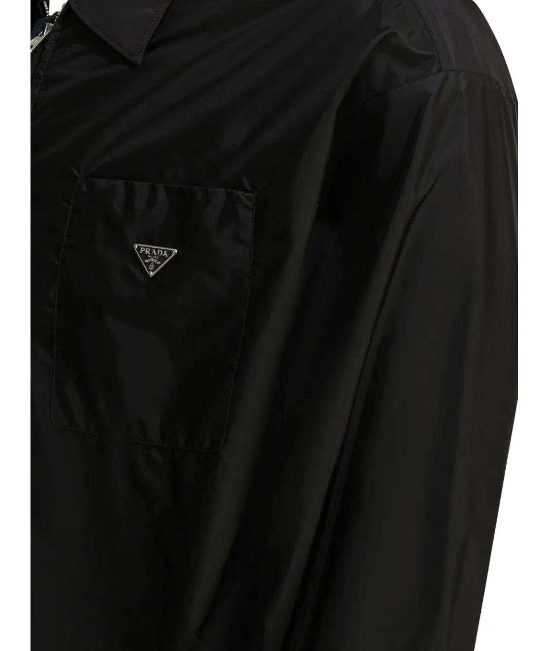 PRADA Черная полиамидовая куртка, фото 4