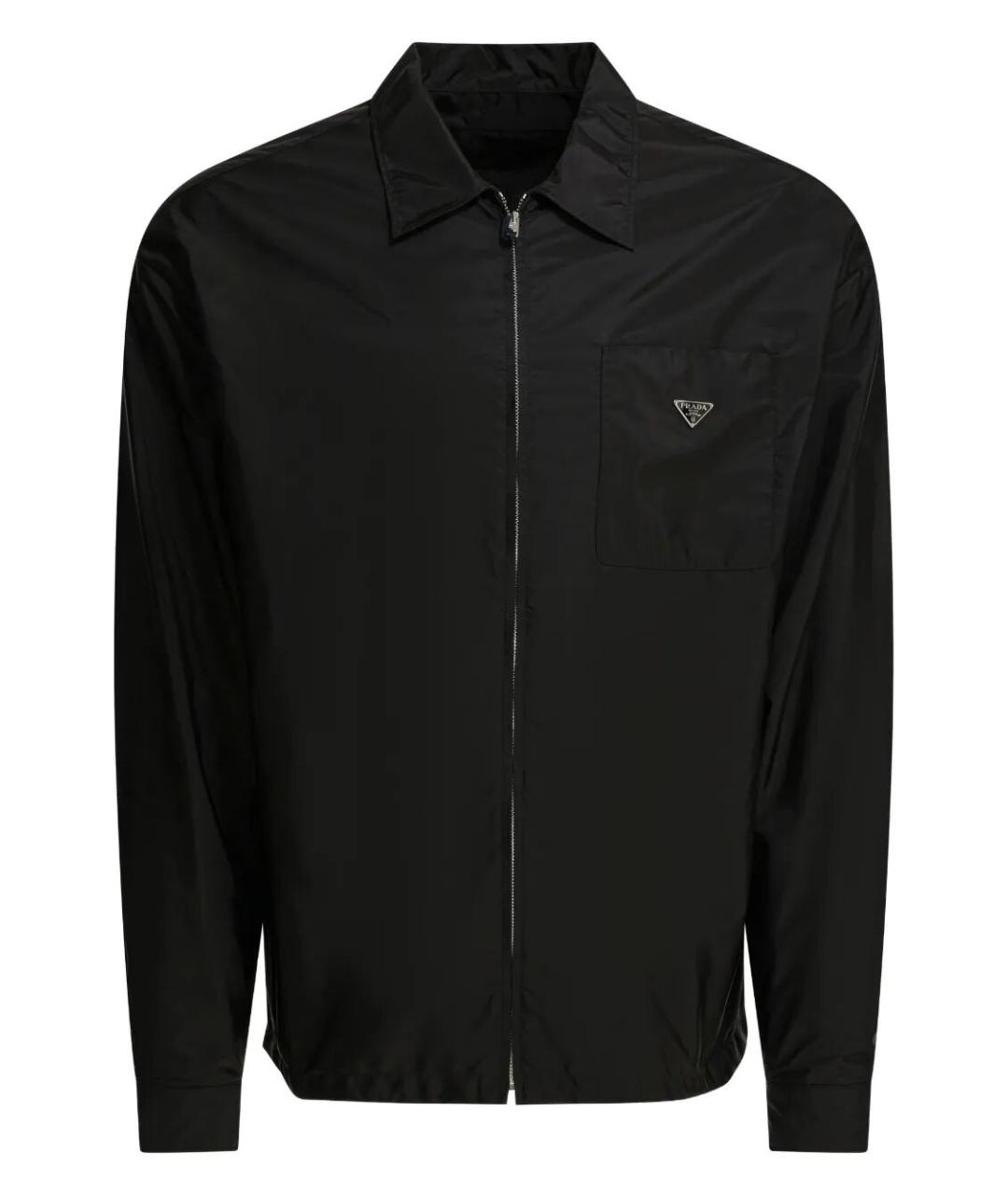 PRADA Черная полиамидовая куртка, фото 1